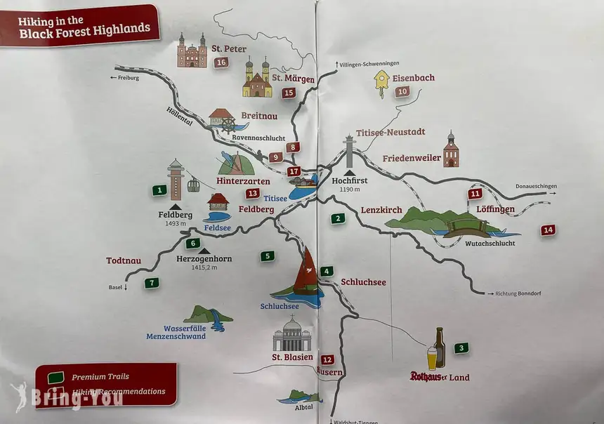 【德國南部】黑森林 Schwarzwald 旅遊攻略：火車與公車的不自駕玩法、住宿推薦
