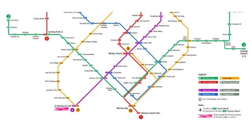 新加坡地鐵路線圖